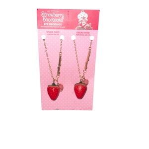 BFF Strawberry Pendant Necklace - Pink/Red